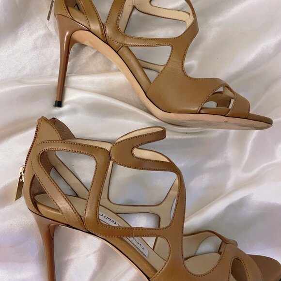 Jimmy Choo Nappa Leslie 85 Sandals (36) - Picture 6 of 6